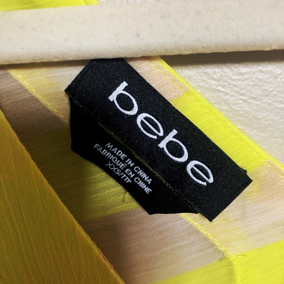 Sheer Neon BEBE Blouse - Picture 4 of 5